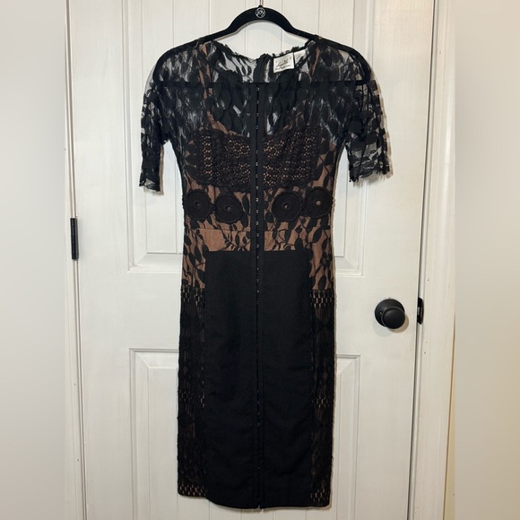 Byron Lars Black Lace Midi Dress - Picture 3 of 11